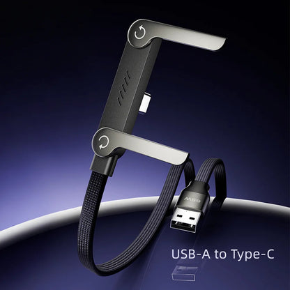 🔥Last Day 57% OFF - ⚡2-in-1 Invisible Holder Charger Cable – 240W Fast Charging Cord with Built-In Phone Stand